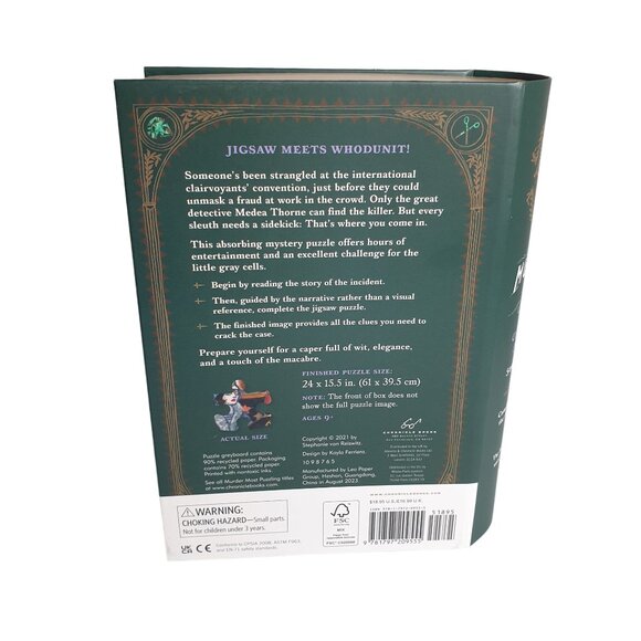 Murder Most Puzzling 500-Piece Puzzle Book Box Edition Clairvoyants Convention - Picture 5 of 6